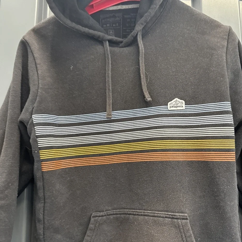 Patagonia Line Logo Ridge Stripe Uprisal‎ Hoodie Sweatshirt Mens S Women's M